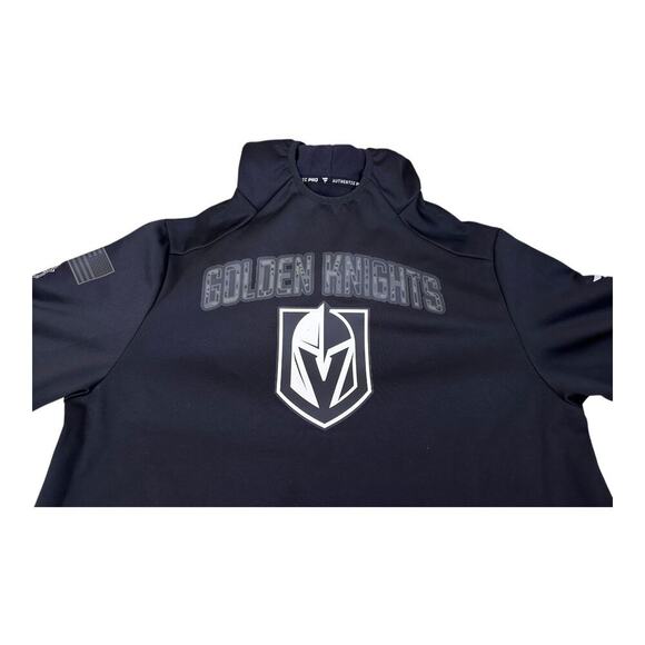Vegas Golden Knights Hoodie Size Large Black Fanatics Authentic Pro NHL Pullover - Picture 10 of 14
